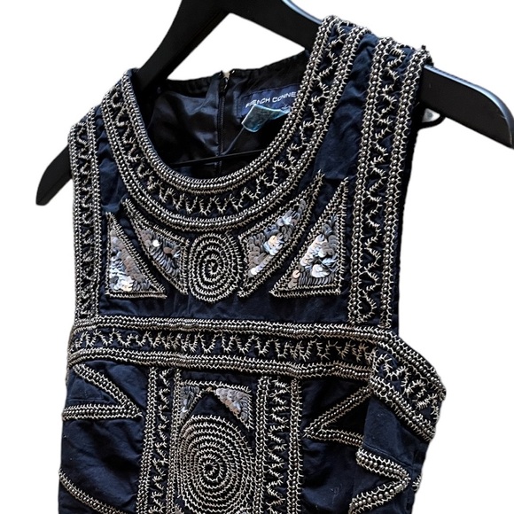 French Connection beaded size 6 top - Picture 5 of 13